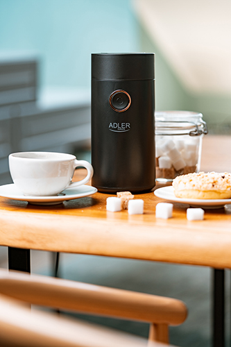 ADLER COFFEE MILL 150W BLACK/GOLD