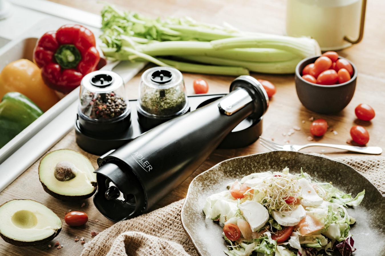 ADLER 3 IN 1 ELECTRIC SPICE GRINDER BLACK