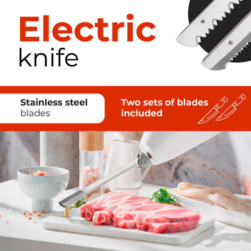 ADLER ELECTRIC KNIFE 200W WHITE