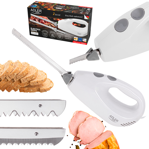 ADLER ELECTRIC KNIFE 200W WHITE