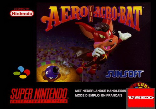 Aero The Acro-Bat SNES USED (No Manual/Bad Condition Box)