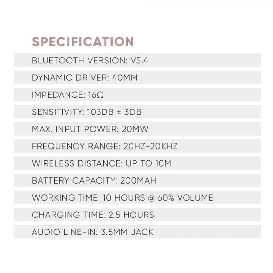 SONICGEAR BT5.4 HEADPHONES 2024 AIRPHONE 6 SILVER