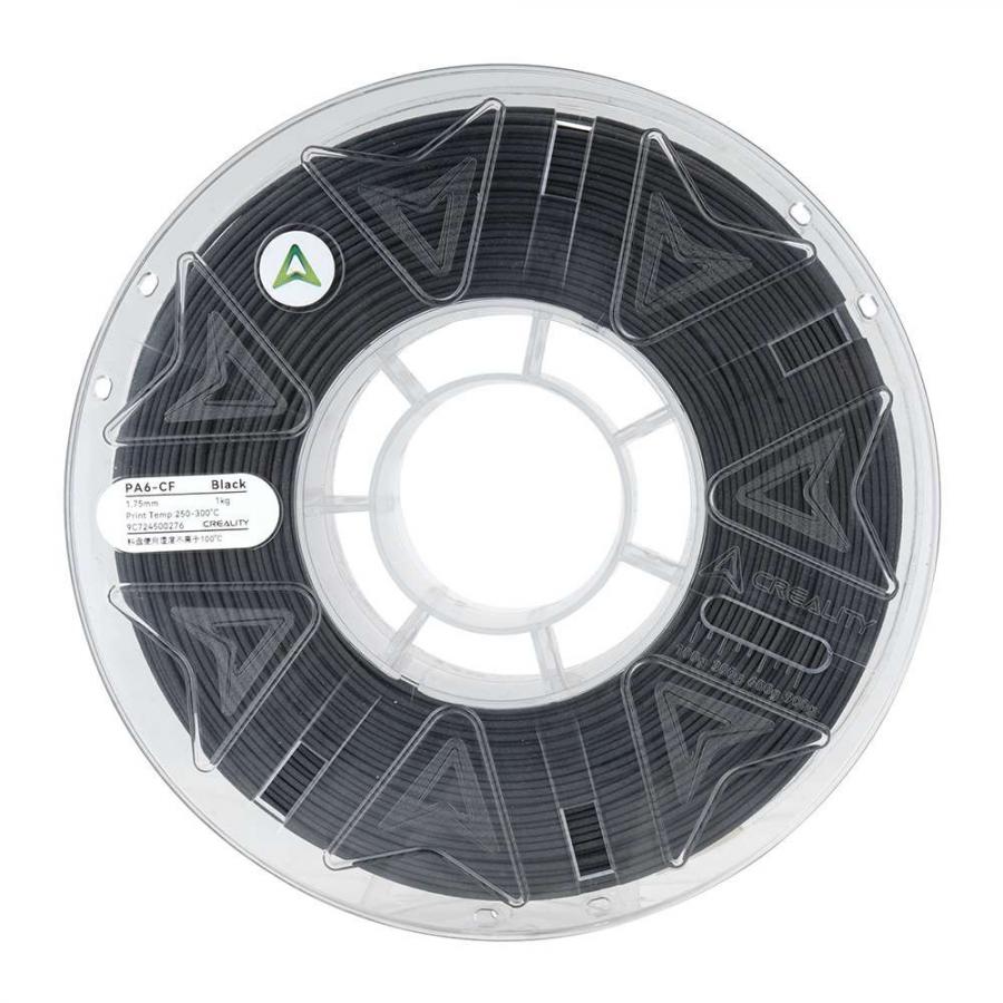 Creality Hyper PA6-CF Black Carbon Fiber 3D Printer Filament, Strong for Vehicles / Machinery, 1 kg