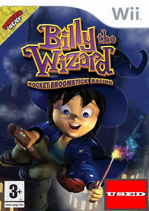 Billy the Wizard Rocket Broomstick Racing Wii USED