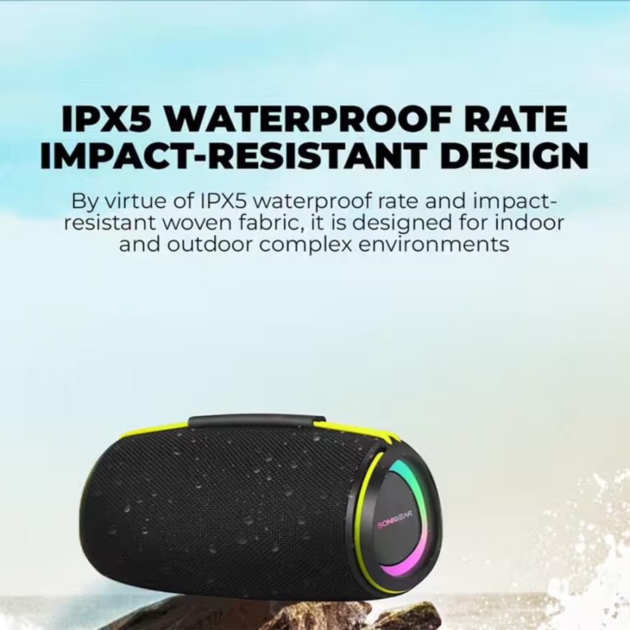 SONICGEAR BLUETOOTH 5.4 IPX5 TYPE-C SPEAKER SONICGO! BOOM 6 30W BLACK