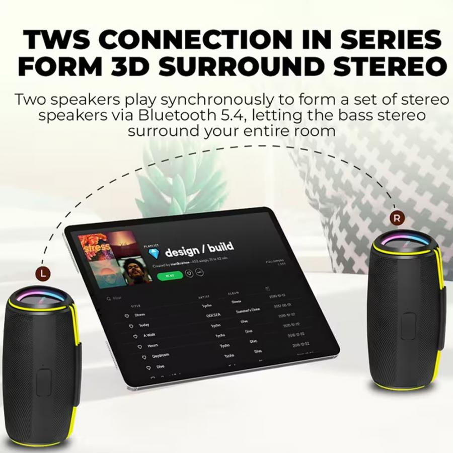 SONICGEAR BLUETOOTH 5.4 IPX5 TYPE-C SPEAKER SONICGO! BOOM 6 30W BLACK