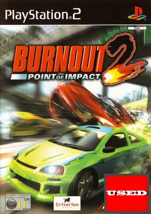 Burnout 2: Point of Impact PS2 USED  (No Manual)