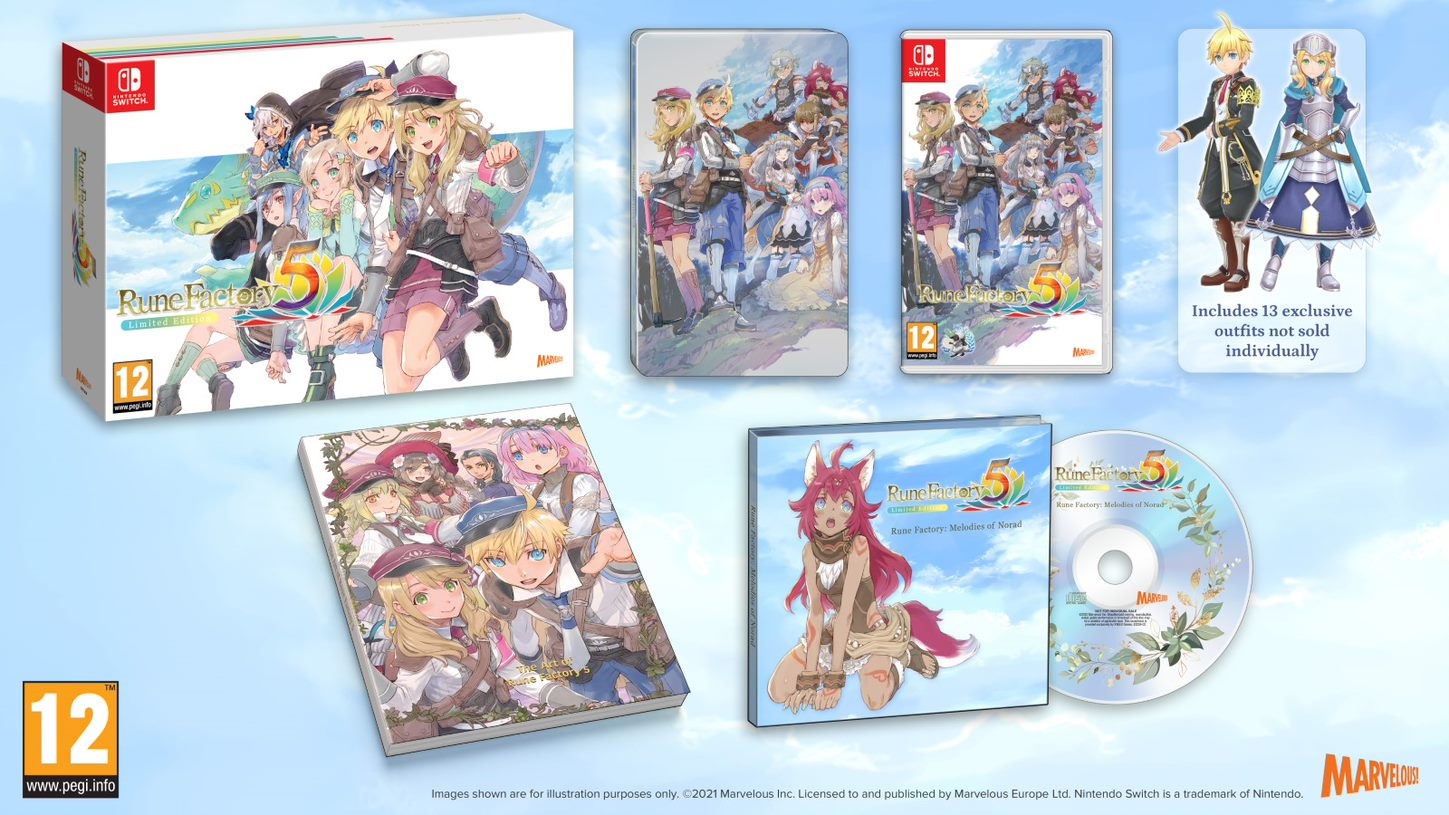 Rune Factory 5 Limited Edition  Nintendo Switch  NEW