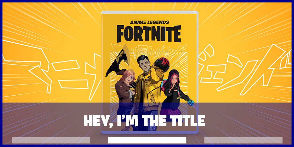 Fortnite Anime  Legends  PS5 NEW    