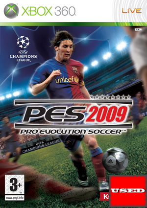 Pro Evolution Soccer 2009  X360 USED (No Cover)