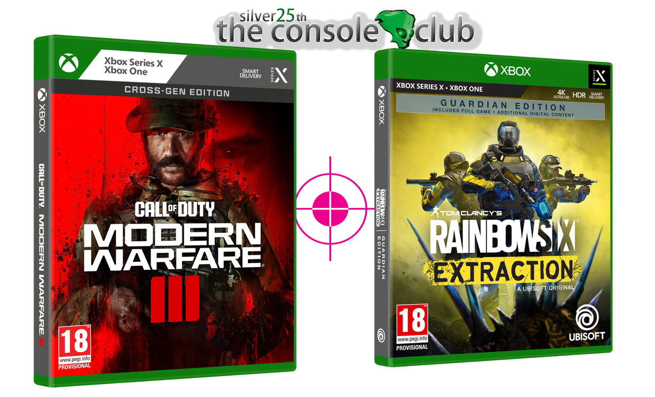 Call of Duty  Modern Warfare III   + Tom Clancy's Rainbow Six Extraction  Guardian Special Day1 Edition  XBOX SERIES X & XONE NEW
