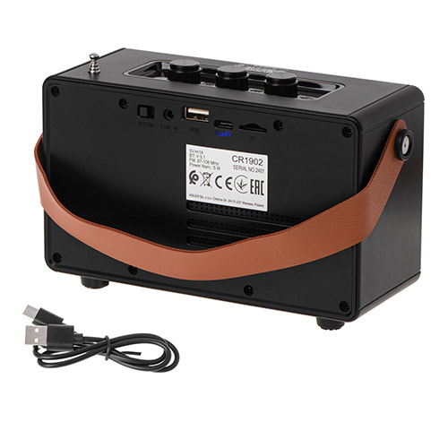 CAMRY BLUETOOTH SPEAKER WITH FM RADIO BLACK