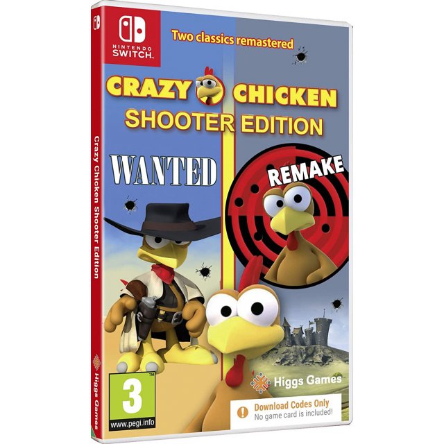 Crazy Chicken : Shooter Bundle Nintendo Switch NEW (Code in a Box)