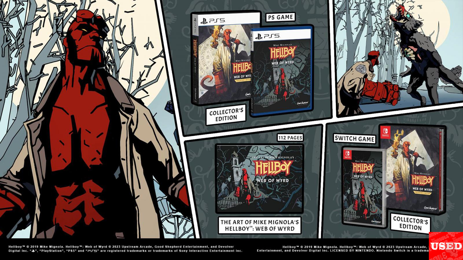 Mike Mignola'S Hellboy Webwyrd Collectors Edition PS5 USED