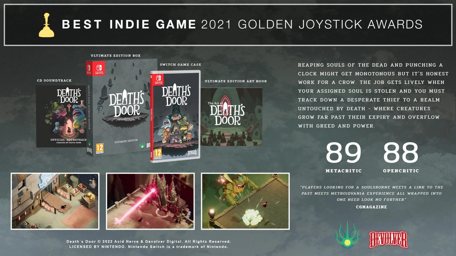 Death's Door Ultimate Edition Nintendo Switch NEW
