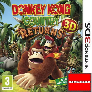 Donkey Kong Country Returns 3D 3DS USED