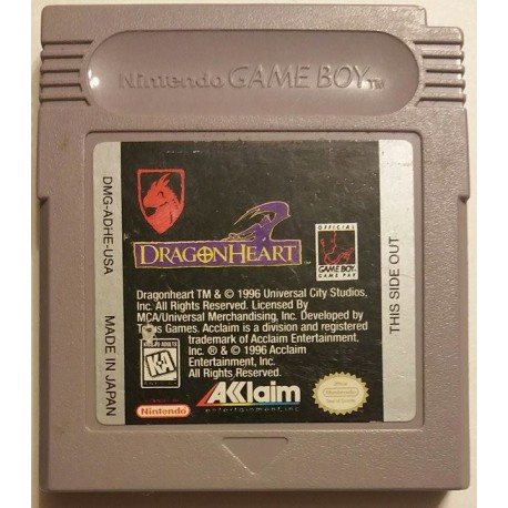 Dragon Heart GameBoy UNBOXED (FRA)