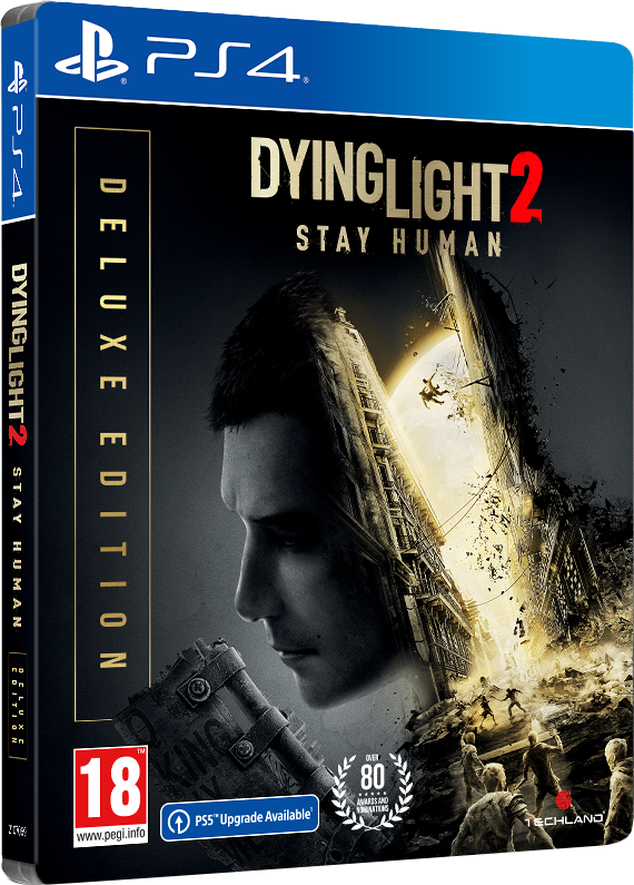 Dying Light 2: Stay Human - Deluxe Edition  + Preorder Bonus  PS4 NEW + JBL Quantum 100, Over-Ear Wired Gaming Headset (Blue)