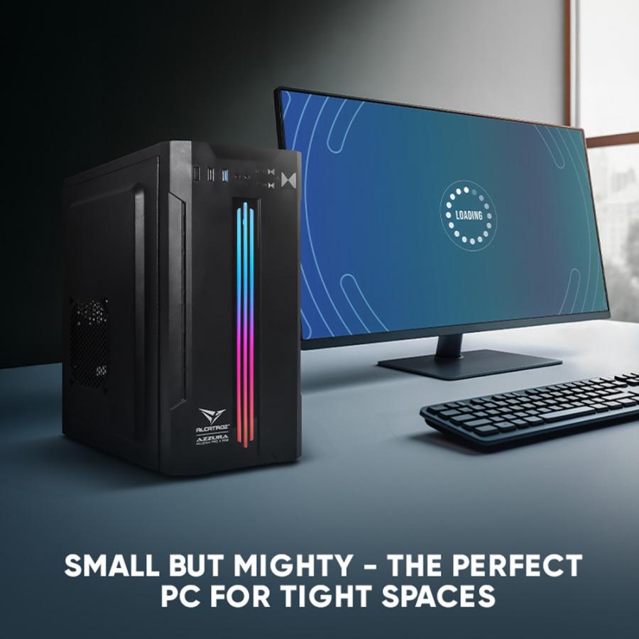 ALCATROZ PC CASE WITH PSU AZZURA MILLENIA ECO PRO II RGB BLACK