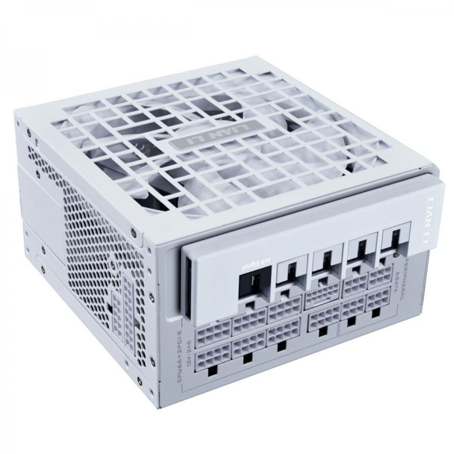 Lian Li RS1000W White - 1000 Watt 80+ Gold PSU - 12V-2x6 Colored Cable - RS Hub - Fully Modular