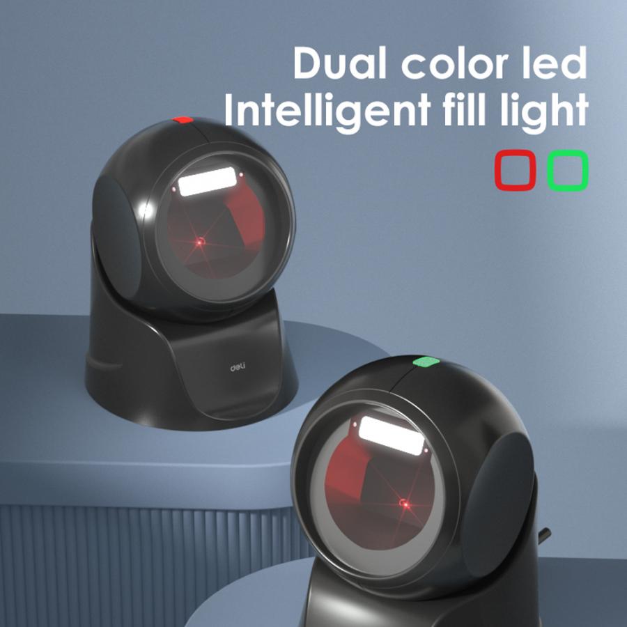 DELI 1D & 2D DESKTOP BARCODE SCANNER BLACK