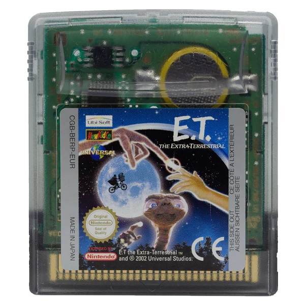 E.T. The Extra - Terrestrial GameBoy Color UNBOXED (Worn Sticker)
