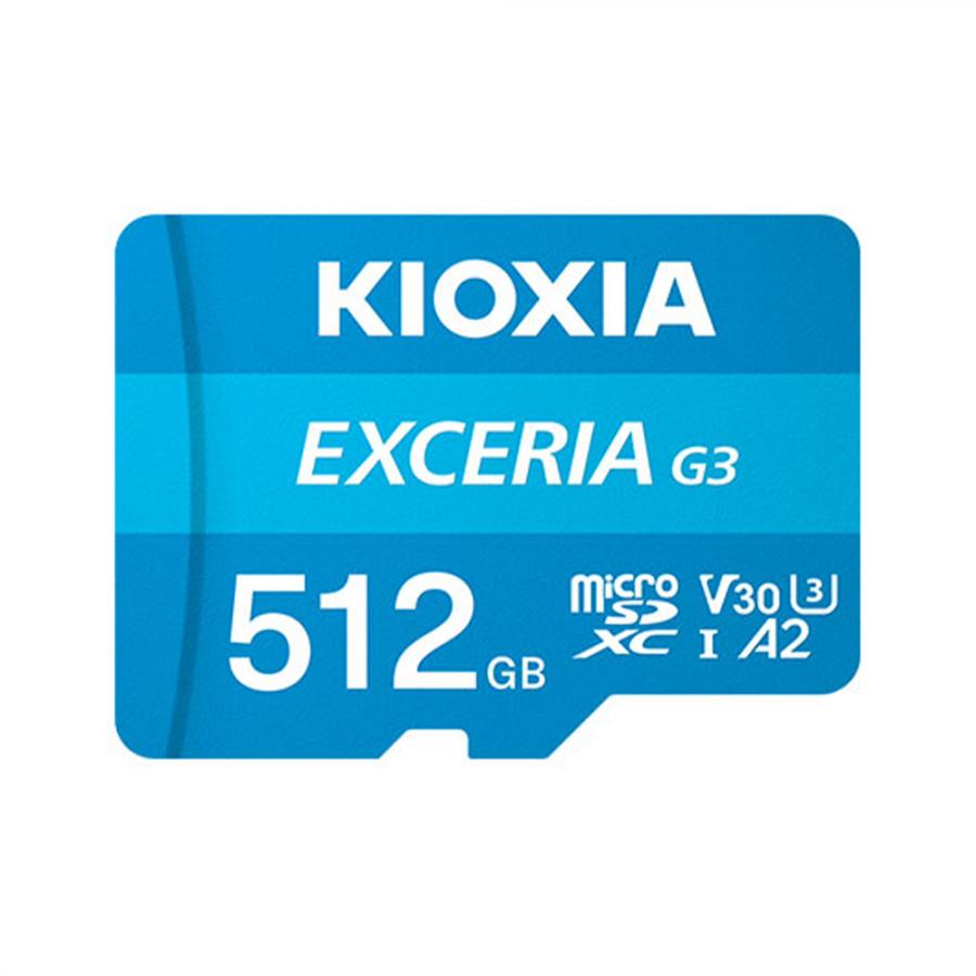 KIOXIA MICRO SD EXCERIA GEN3 512GB UHS I U3 V30 WITH ADAPTER