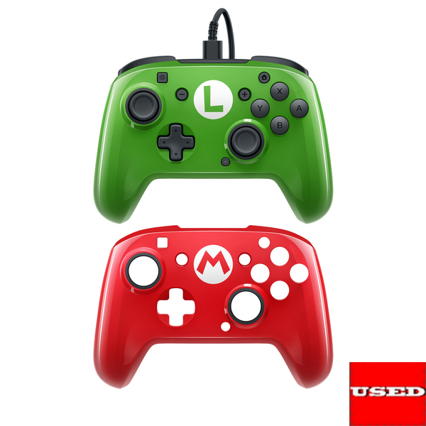 PDP Gaming Controller Wired Faceoff Super Mario Nintendo Switch USED (UNBOXED)