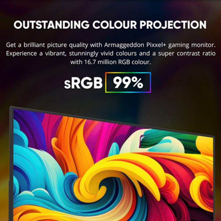 ARMAGGEDDON GAMING MONITOR 22' PIXXEL+ PRO SERIES SUPER 120 BLACK