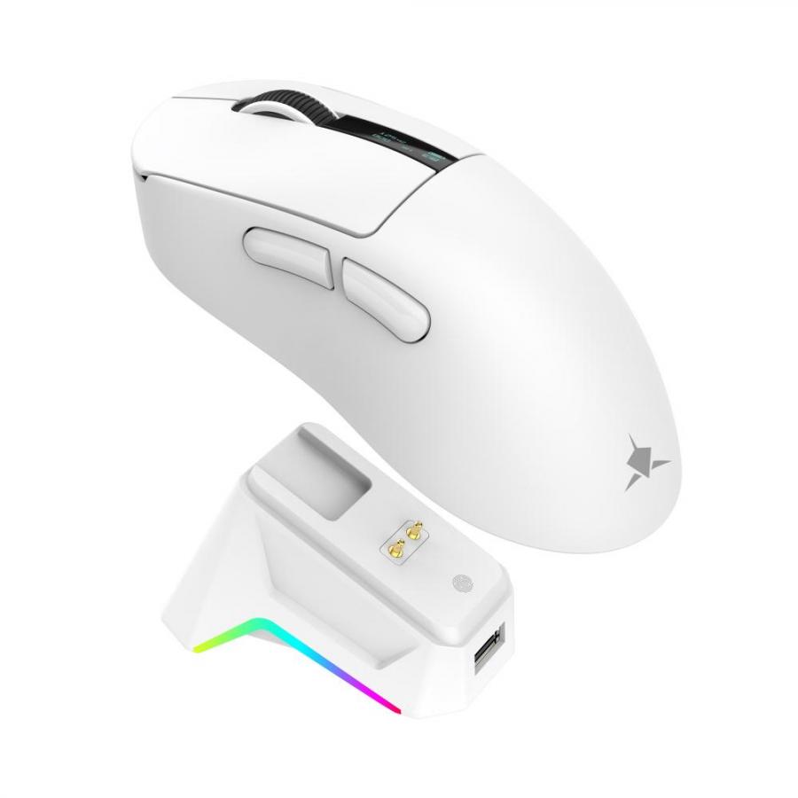 WHITE SHARK WIRELESS GAMING MOUSE 12000DPI WMG-5023 GAWAIN WHITE
