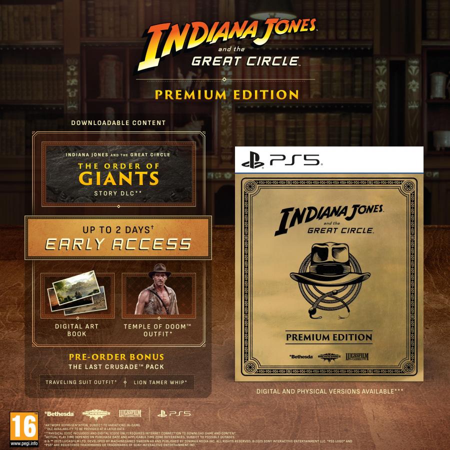Indiana Jones and the Great Circle Premium Edition PS5 NEW