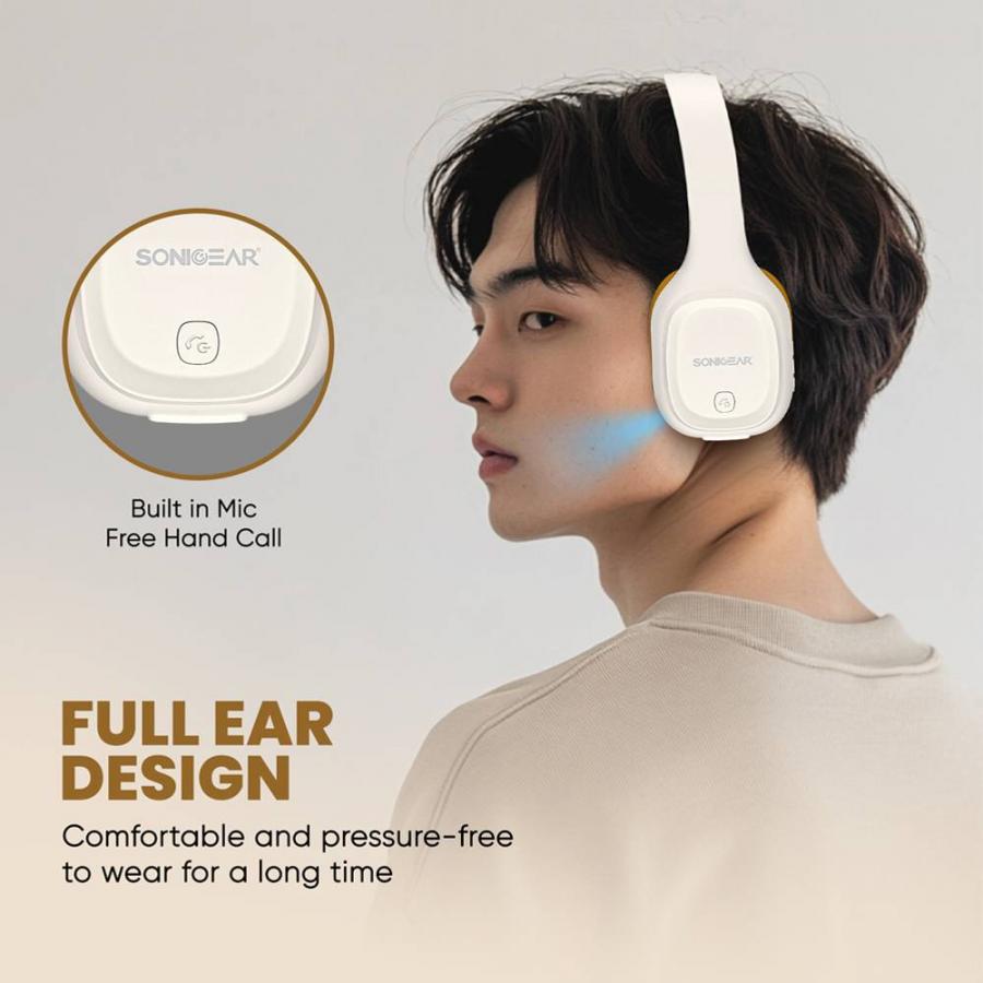 SONICGEAR BT5.4 OVER-EAR HEADPHONES AIRPHONE 5 RAINDROP