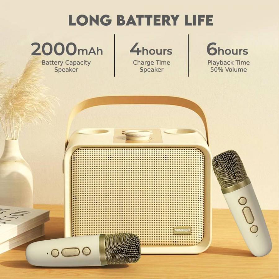 SONICGEAR PORTABLE BT5.3 KARAOKE WIRELESS SPEAKER IOX K600 SOUFFLE