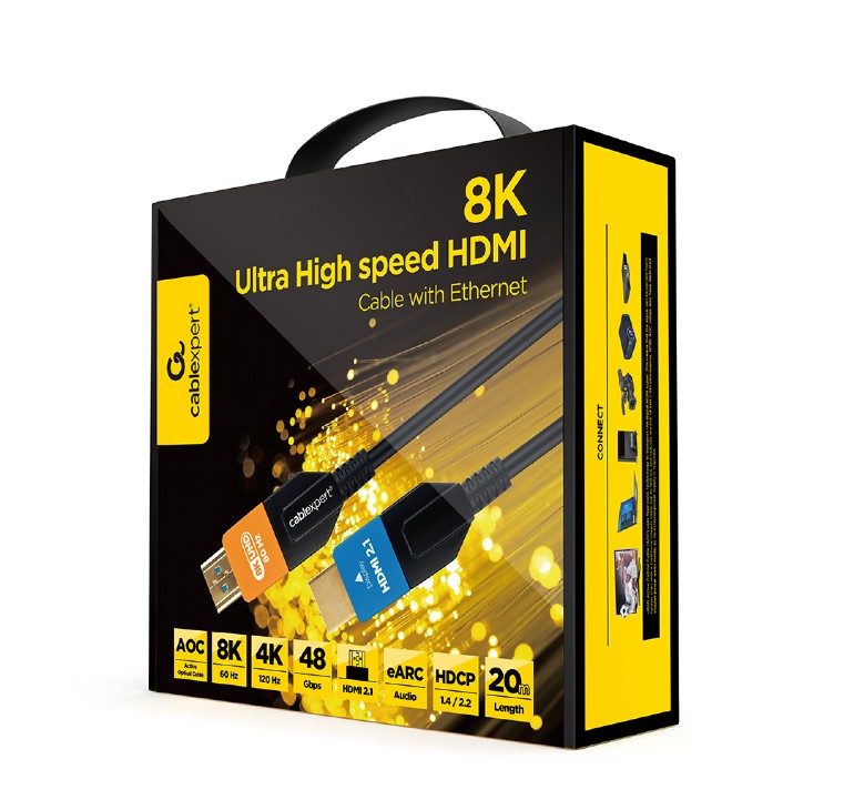CABLEXPERT ULTRA HIGH SPEED HDMI CABLE WITH ETHERNET 'AOC SERIES' 20M