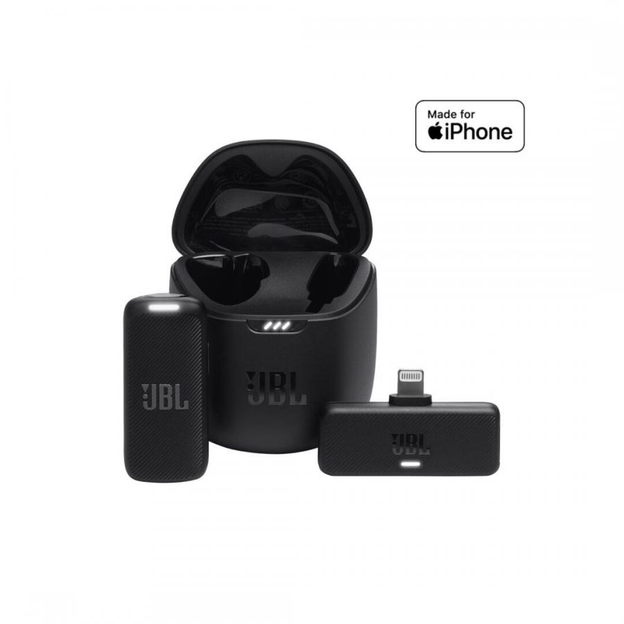 JBL Quantum Stream Wireless, Clip-on Wireless Microphone, Lightning, (Black) (Open Box)