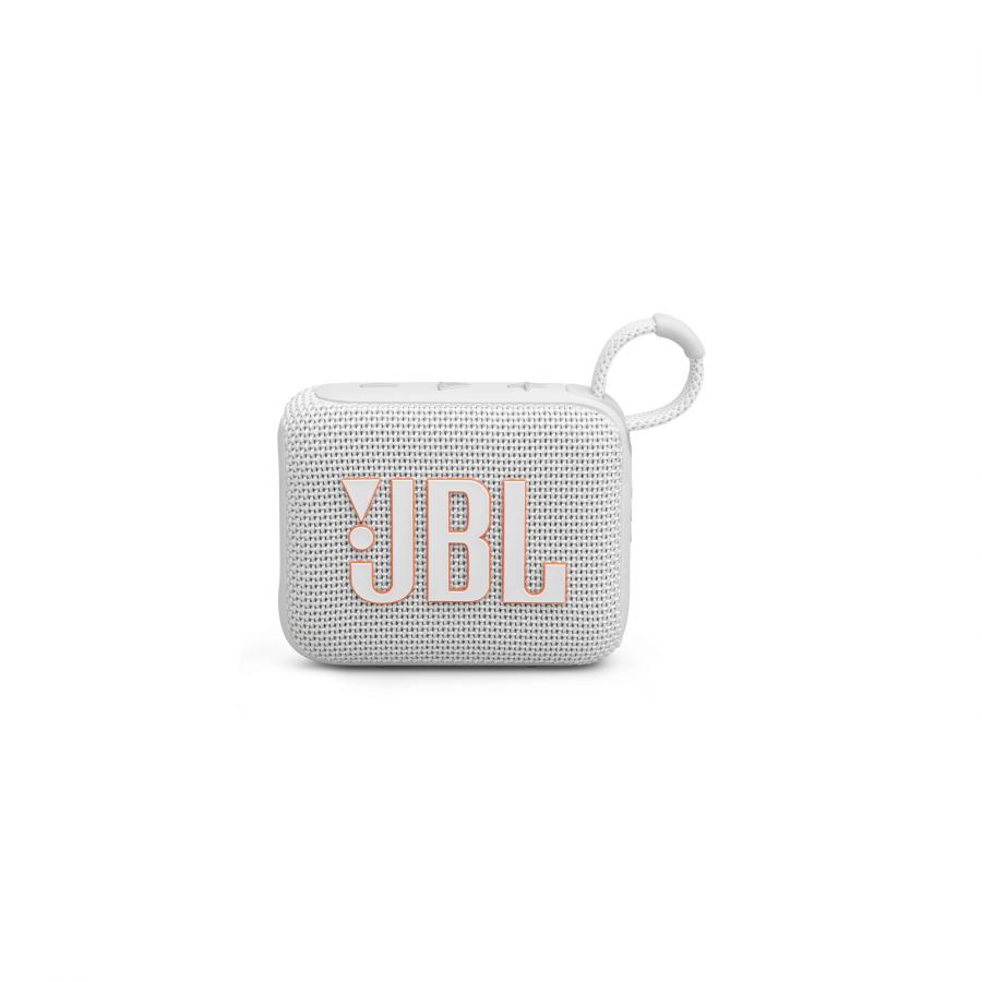 JBL GO4 Portable Bluetooth Speaker, Water/Dust proof IP67, (White)
