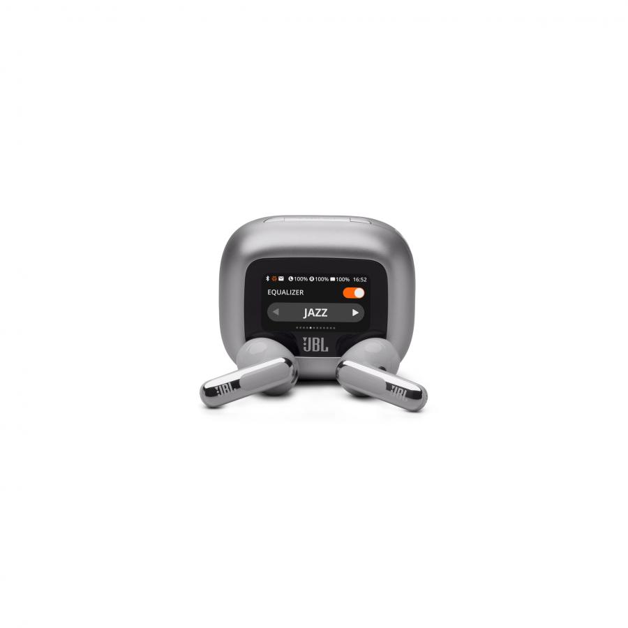 JBL Live Flex 3, True Wireless Ear-Buds Headphones True ANC Smart Case (Silver)