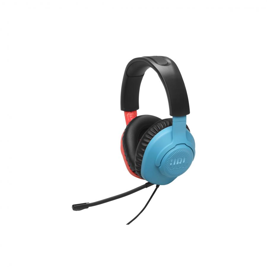JBL Quantum 100N, Nintendo Over-Ear Wired Gaming Headset (Blue/Red)