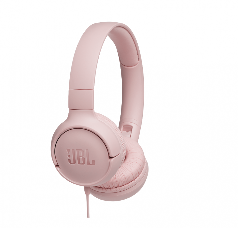 JBL Tune 500, OnEar Universal Headphones 1-button Mic/Rem (Pink)