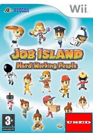 Job Island: Hard Working People Wii USED