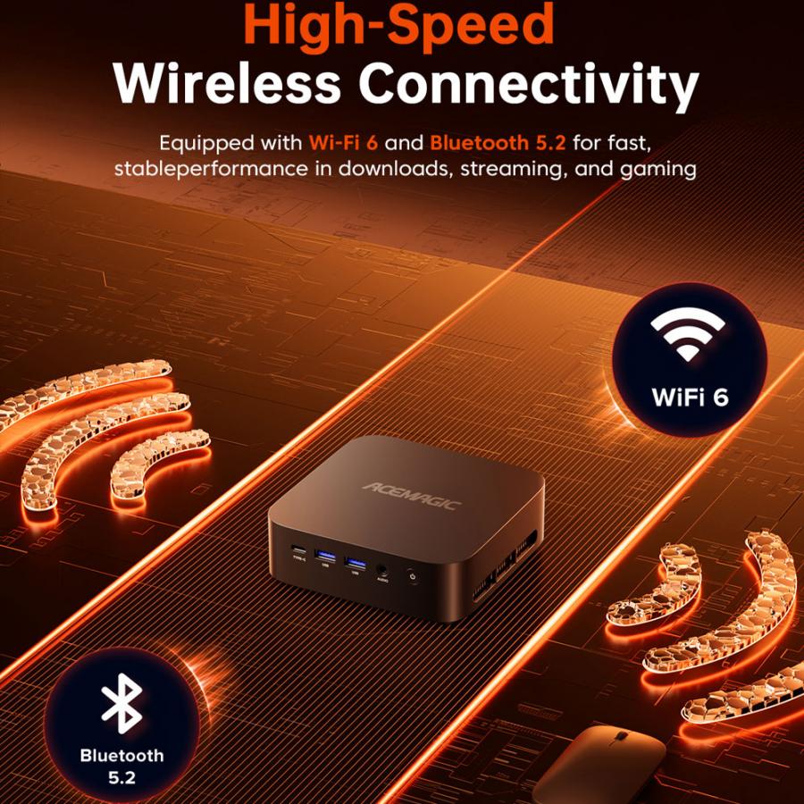 ACEMAGIC MINI PC K1 RYZEN5 7530U (16GB+512GB) WIN11 PRO BLACK