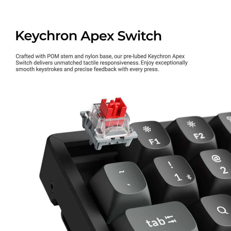 Keychron K8 Ultra (K8U-J3) ZMK Wireless 8K Mechanical Keyboard Brown Switch (Hot-Swap) 80% Us Layout