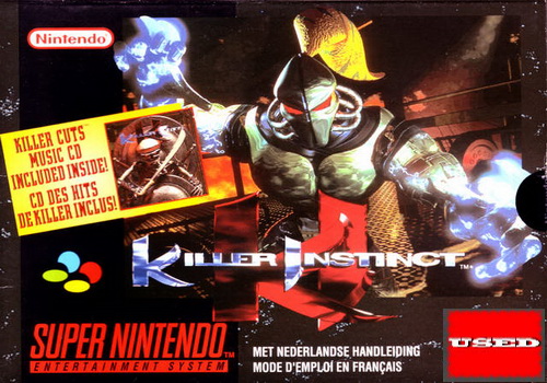 Killer Instinct SNES USED  (No music CD),(Box And Manual In Spanish)