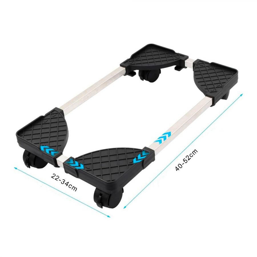 LAMTECH ADJUSTABLE PC STAND WITH WHEELS MAX 25KG BLACK/SILVER