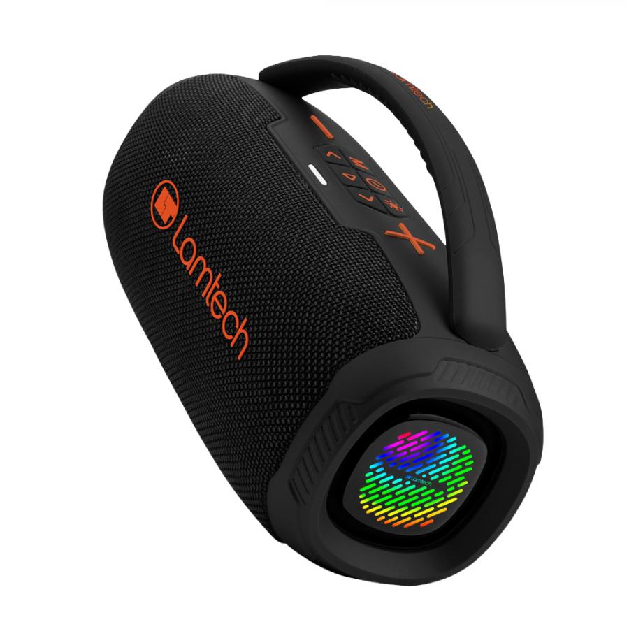 LAMTECH WIRELESS V5.3 BASS BOOST PARTY BOX 20W BLACK ORANGE