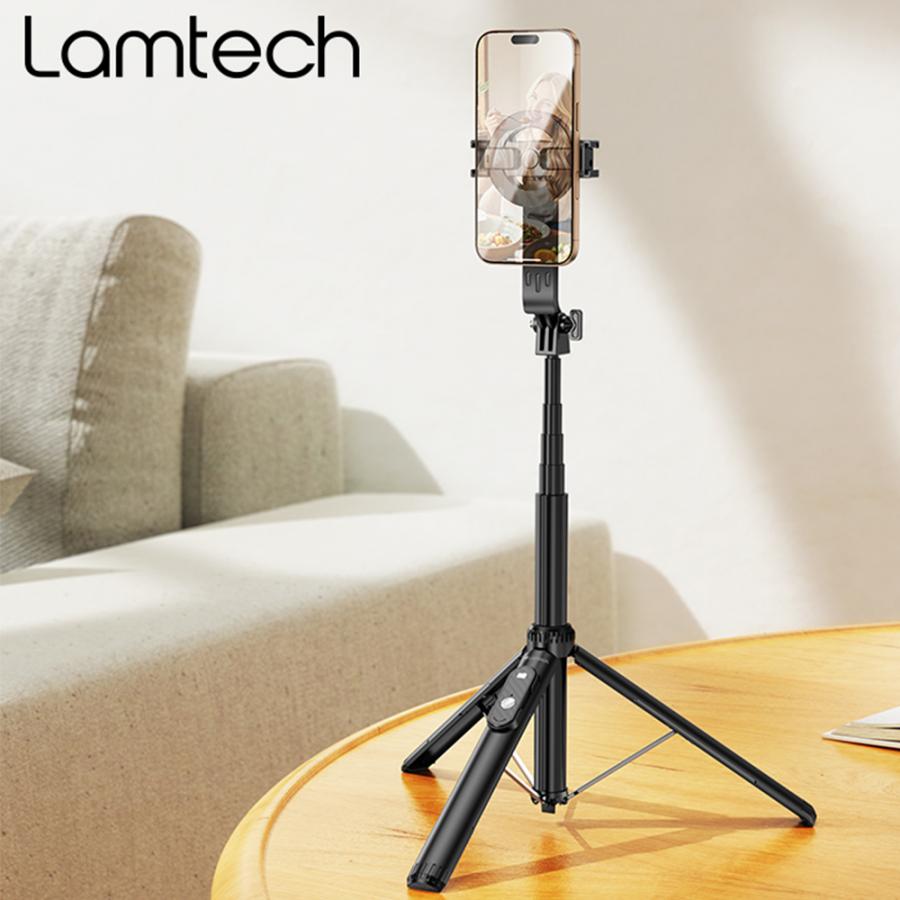 LAMTECH 2-IN-1 MAGNETIC BT5.2 LIVE BROADCAST HOLDER 1.5M BLACK