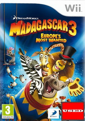 Madagascar 3 Wii USED