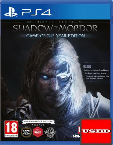 Middle Earth Shadow of Mordor GOTY Ed. PS4 USED