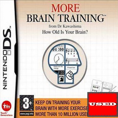 More Brain Training from Dr Kawashima DS USED