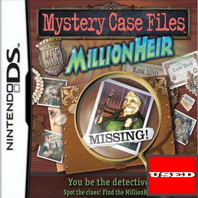 Mystery Case Files: MillionHeir DS USED